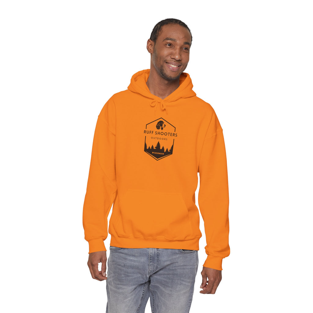 Ruff Shooters Tired Eyes Graphic Hooded Sweatshirt