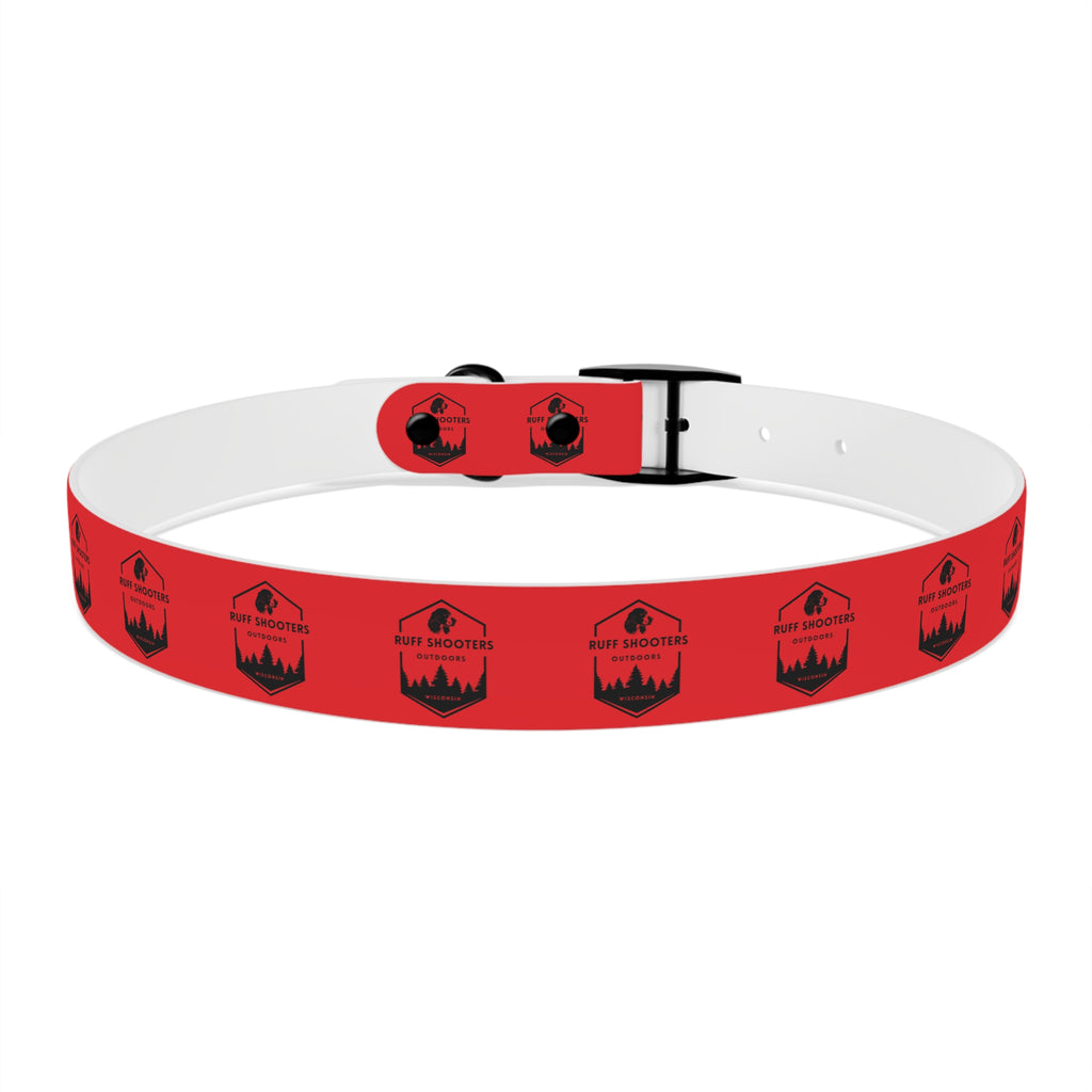 Ruff Shooters Logo Dog Collar — Red Outdoor Adventure Pet Collar