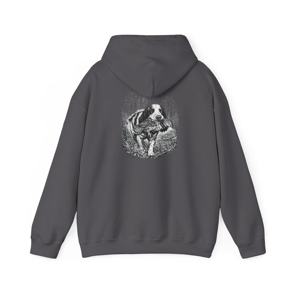 Ruff Shooters Tired Eyes Graphic Hooded Sweatshirt
