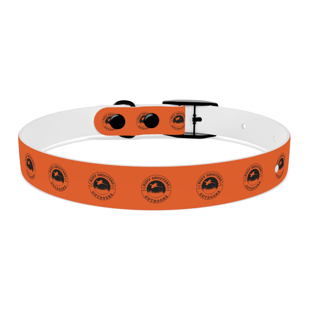 Ruff Shooters Pheasant Logo Dog Collar — Orange Outdoor Adventure Pet Collar