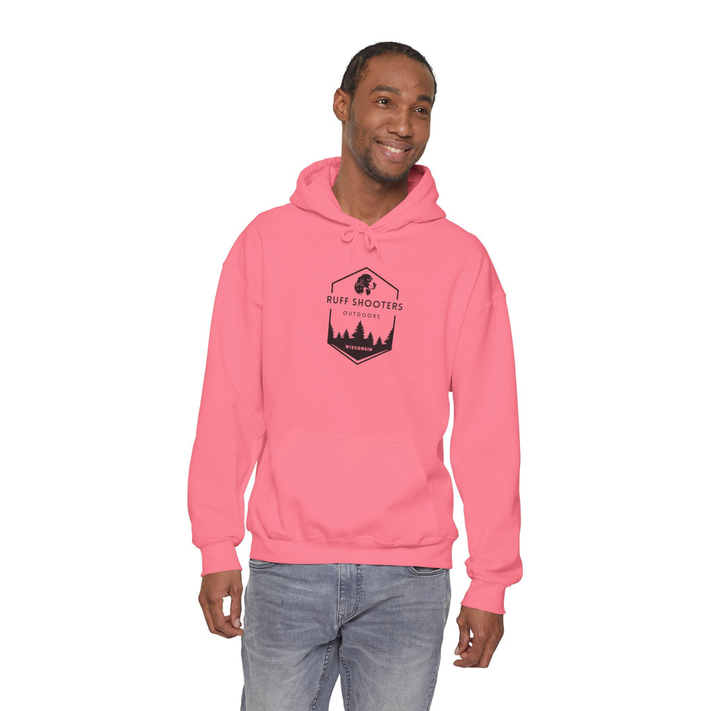 Ruff Shooters Tired Eyes Graphic Hooded Sweatshirt