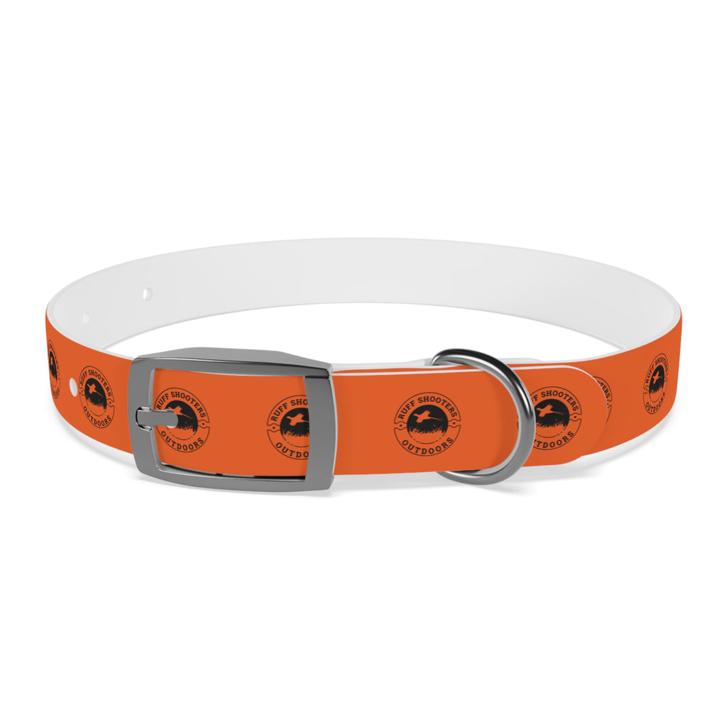 Ruff Shooters Pheasant Logo Dog Collar — Orange Outdoor Adventure Pet Collar
