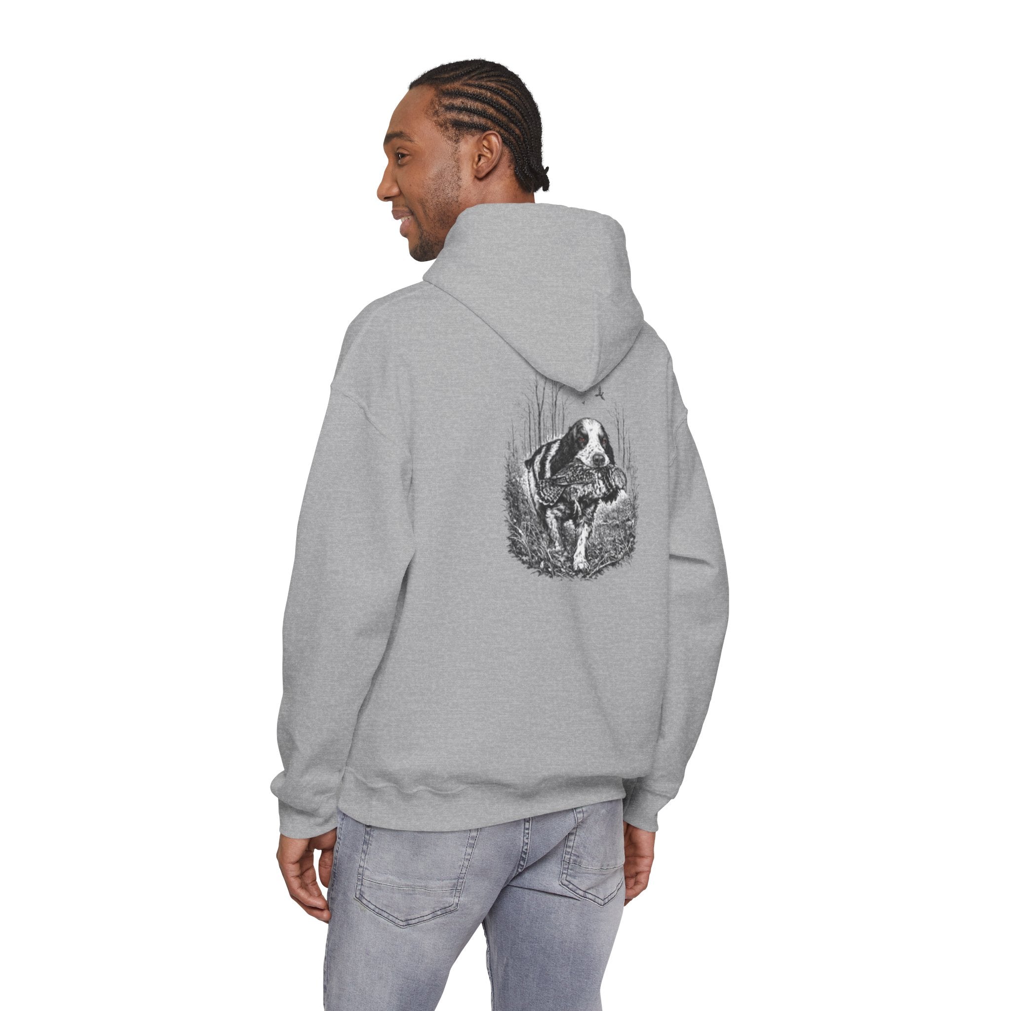 Ruff Shooters Tired Eyes Graphic Hooded Sweatshirt
