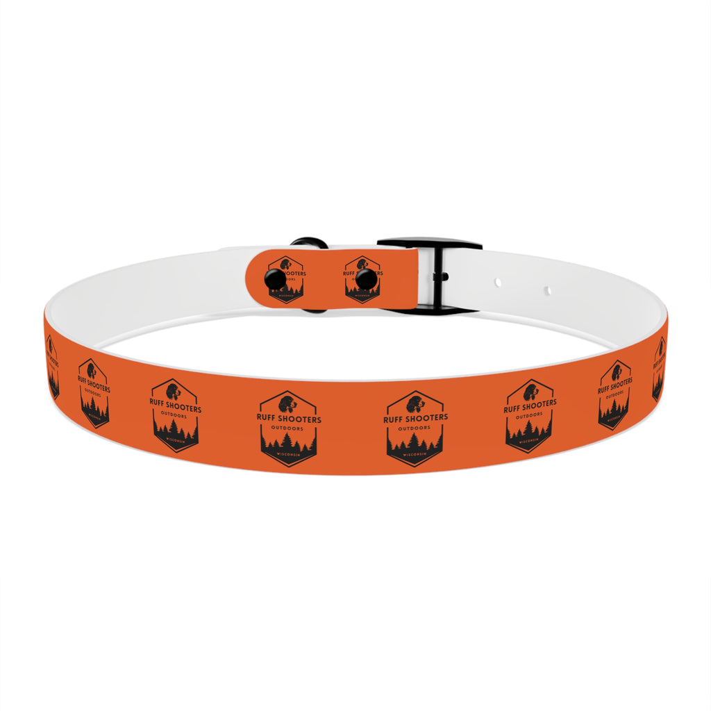 Ruff Shooters Logo Dog Collar — Orange Outdoor Adventure Pet Collar