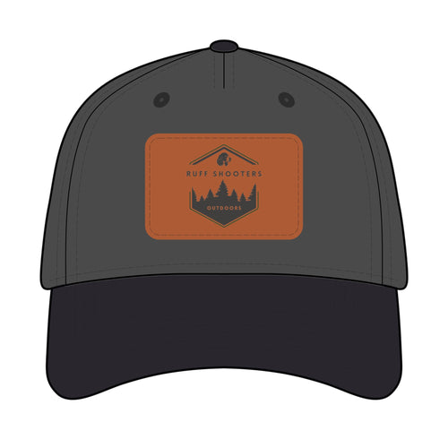 Mid Profile Baseball Cap with Leather Patch (Rectangle)