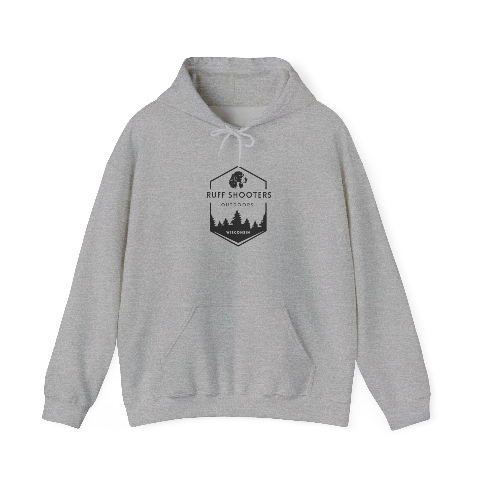 Ruff Shooters Tired Eyes Graphic Hooded Sweatshirt