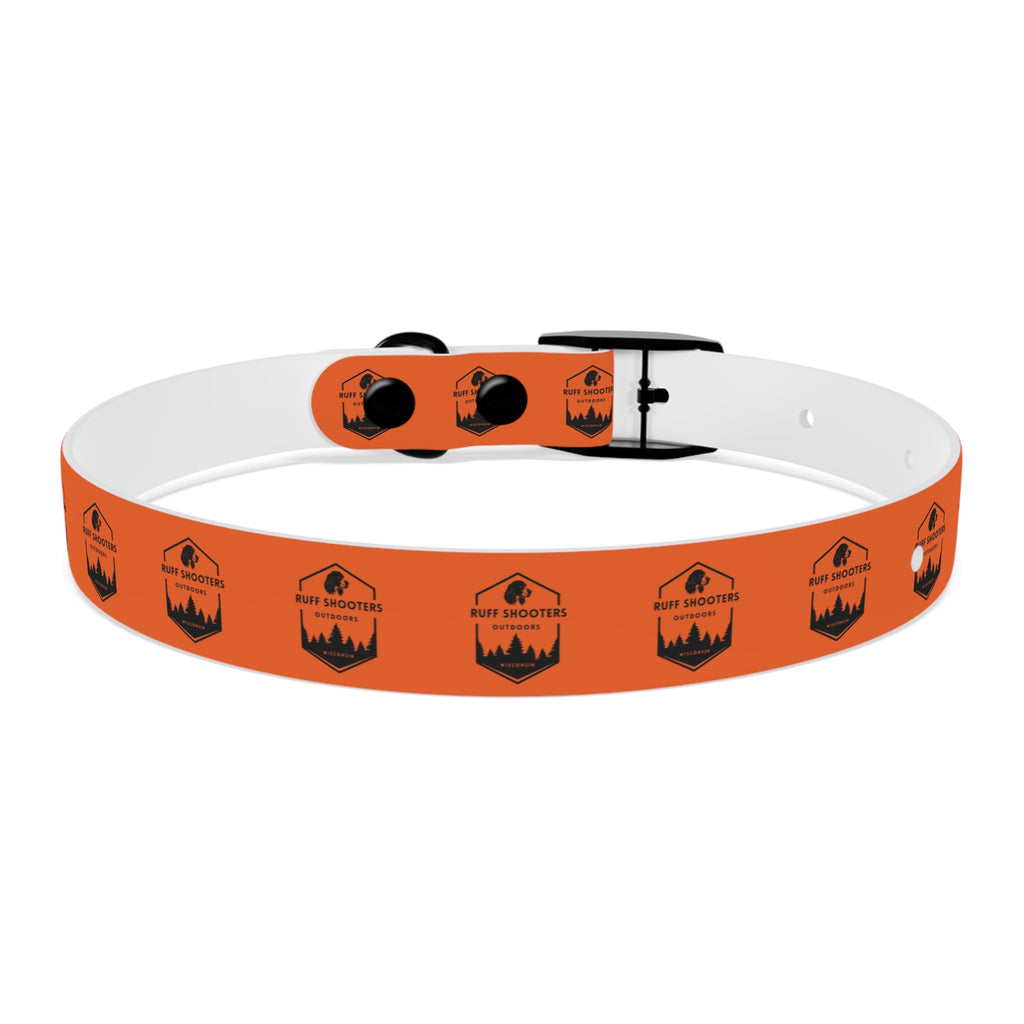 Ruff Shooters Logo Dog Collar — Orange Outdoor Adventure Pet Collar
