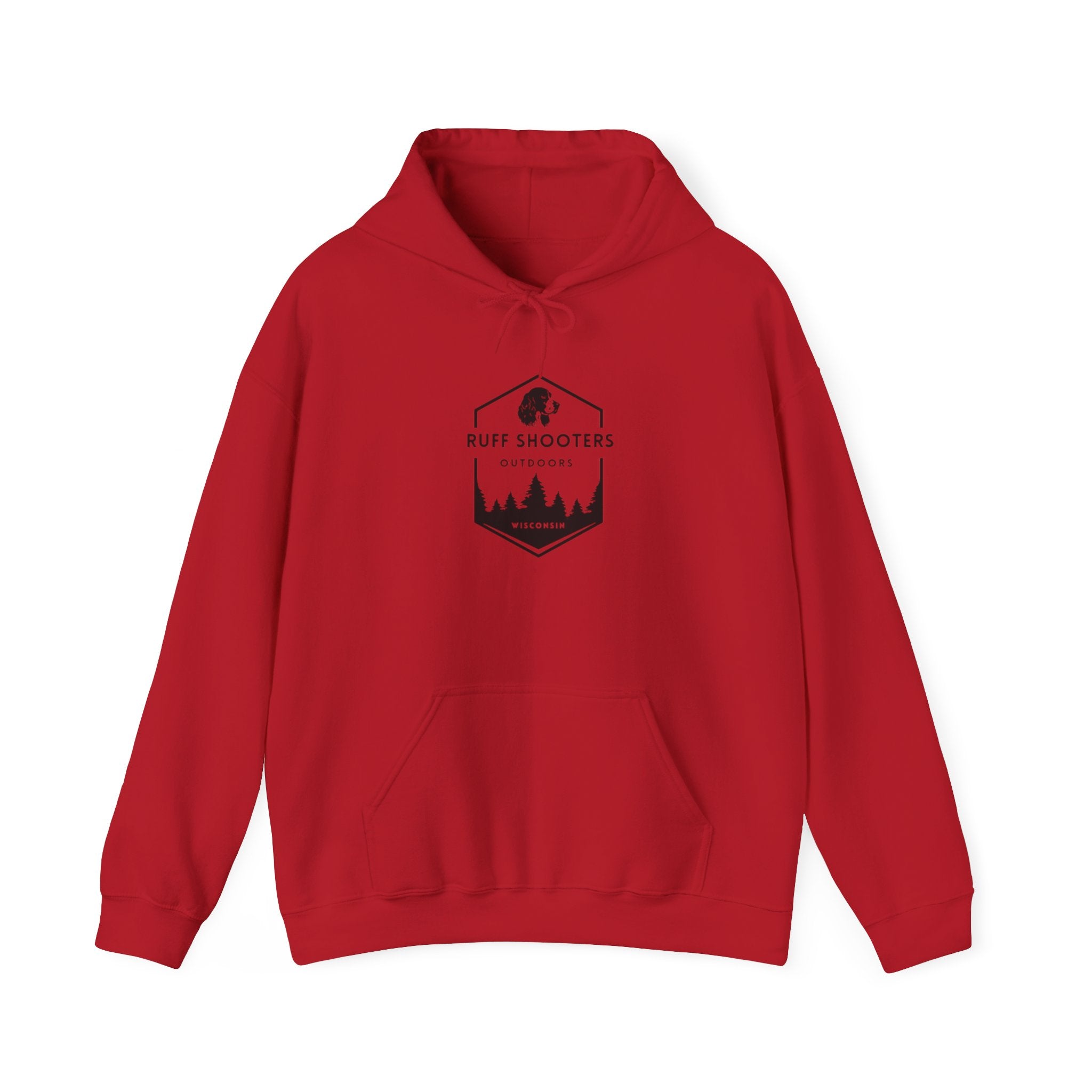 Ruff Shooters Tired Eyes Graphic Hooded Sweatshirt