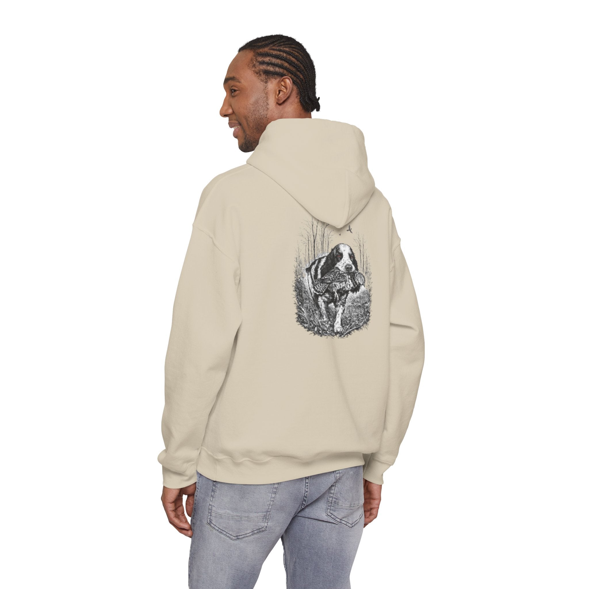 Ruff Shooters Tired Eyes Graphic Hooded Sweatshirt