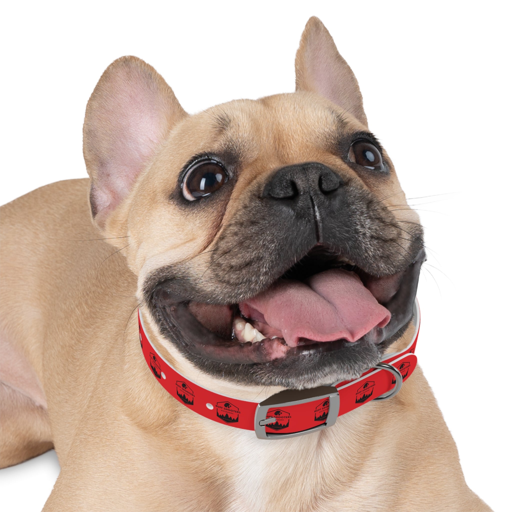 Ruff Shooters Logo Dog Collar — Red Outdoor Adventure Pet Collar