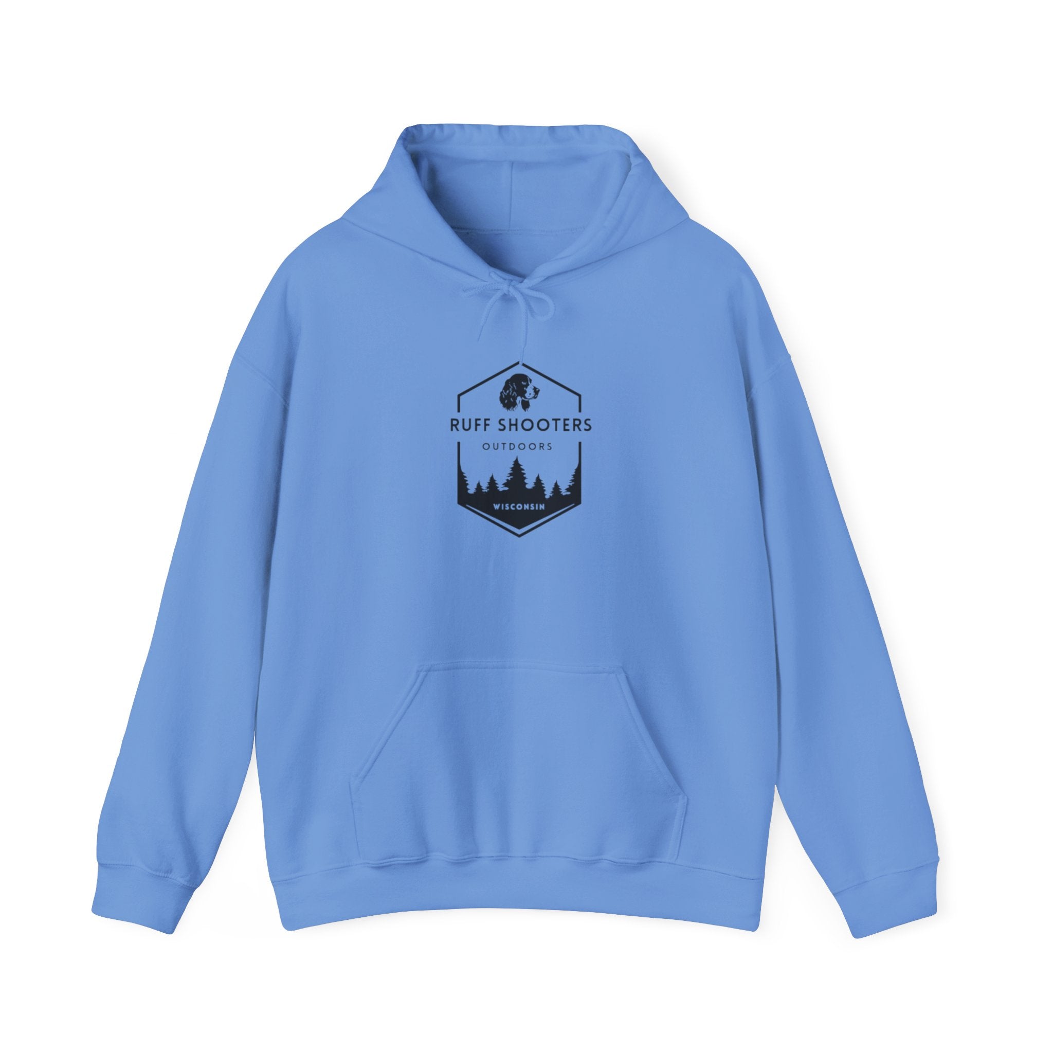 Ruff Shooters Tired Eyes Graphic Hooded Sweatshirt