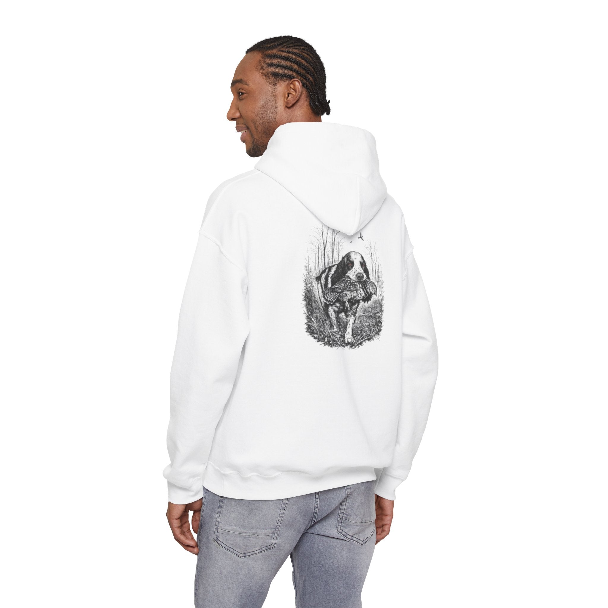 Ruff Shooters Tired Eyes Graphic Hooded Sweatshirt
