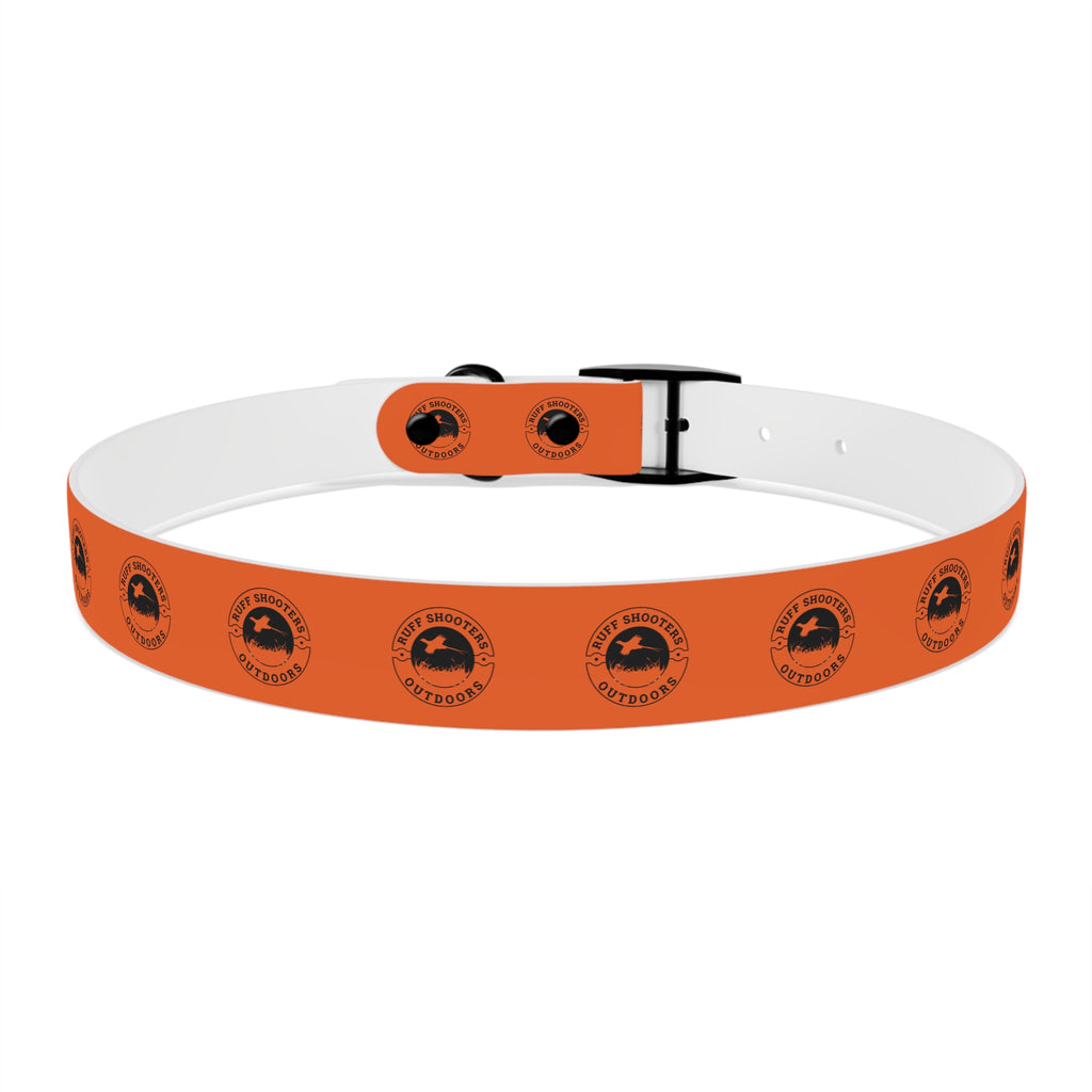 Ruff Shooters Pheasant Logo Dog Collar — Orange Outdoor Adventure Pet Collar