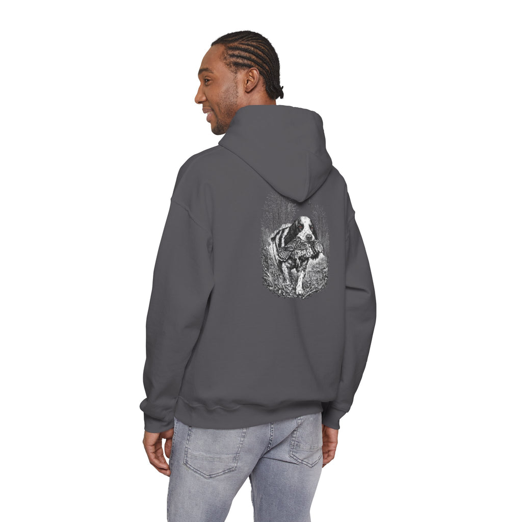 Ruff Shooters Tired Eyes Graphic Hooded Sweatshirt