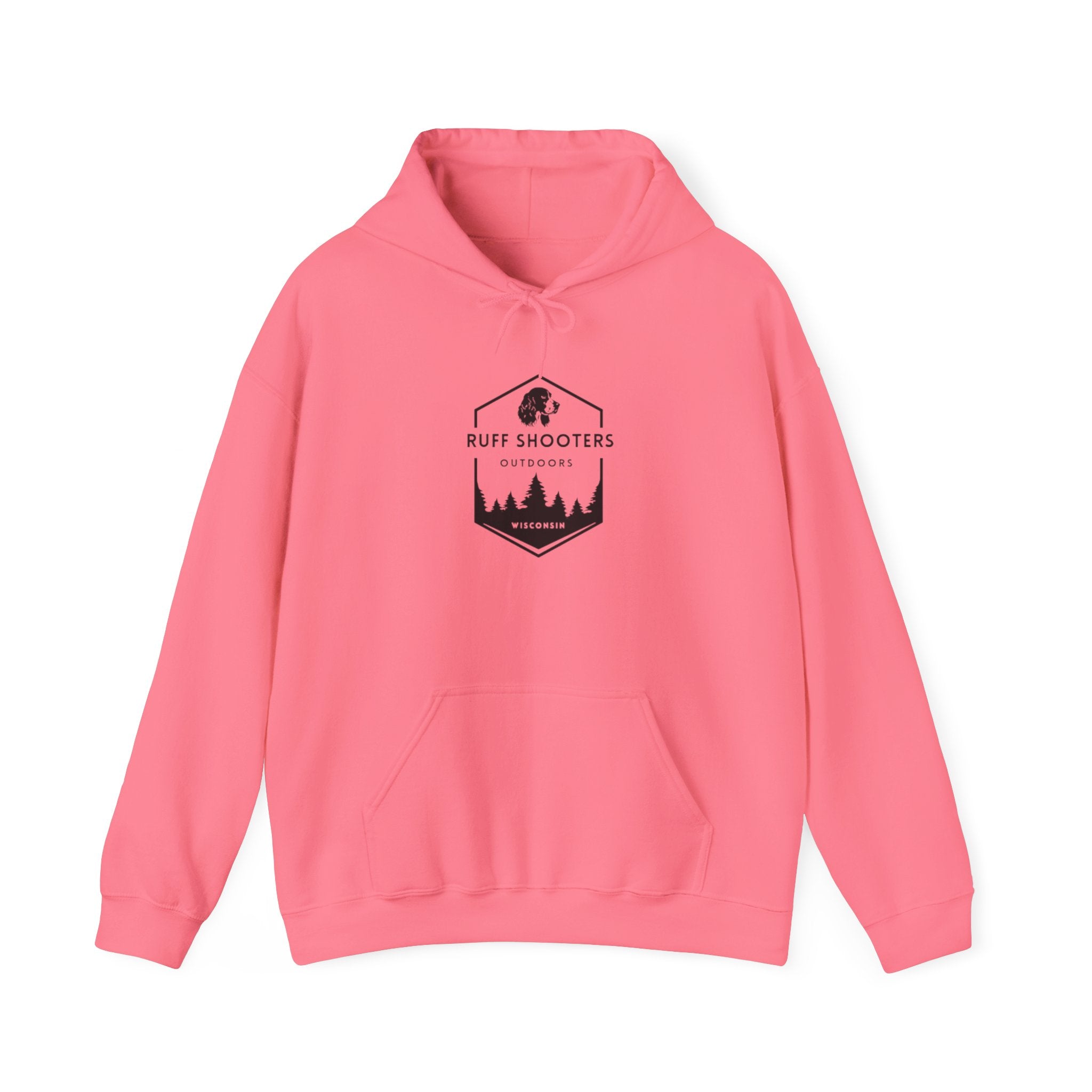 Ruff Shooters Tired Eyes Graphic Hooded Sweatshirt