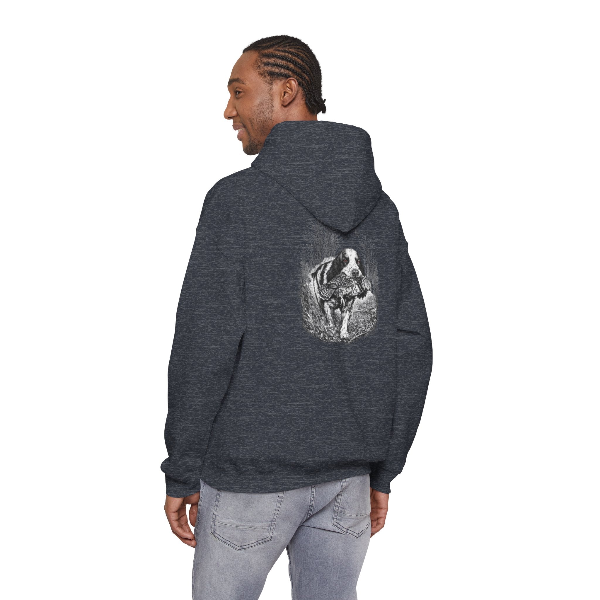 Ruff Shooters Tired Eyes Graphic Hooded Sweatshirt