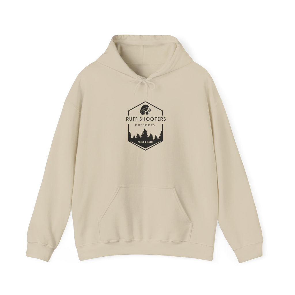 Ruff Shooters Tired Eyes Graphic Hooded Sweatshirt