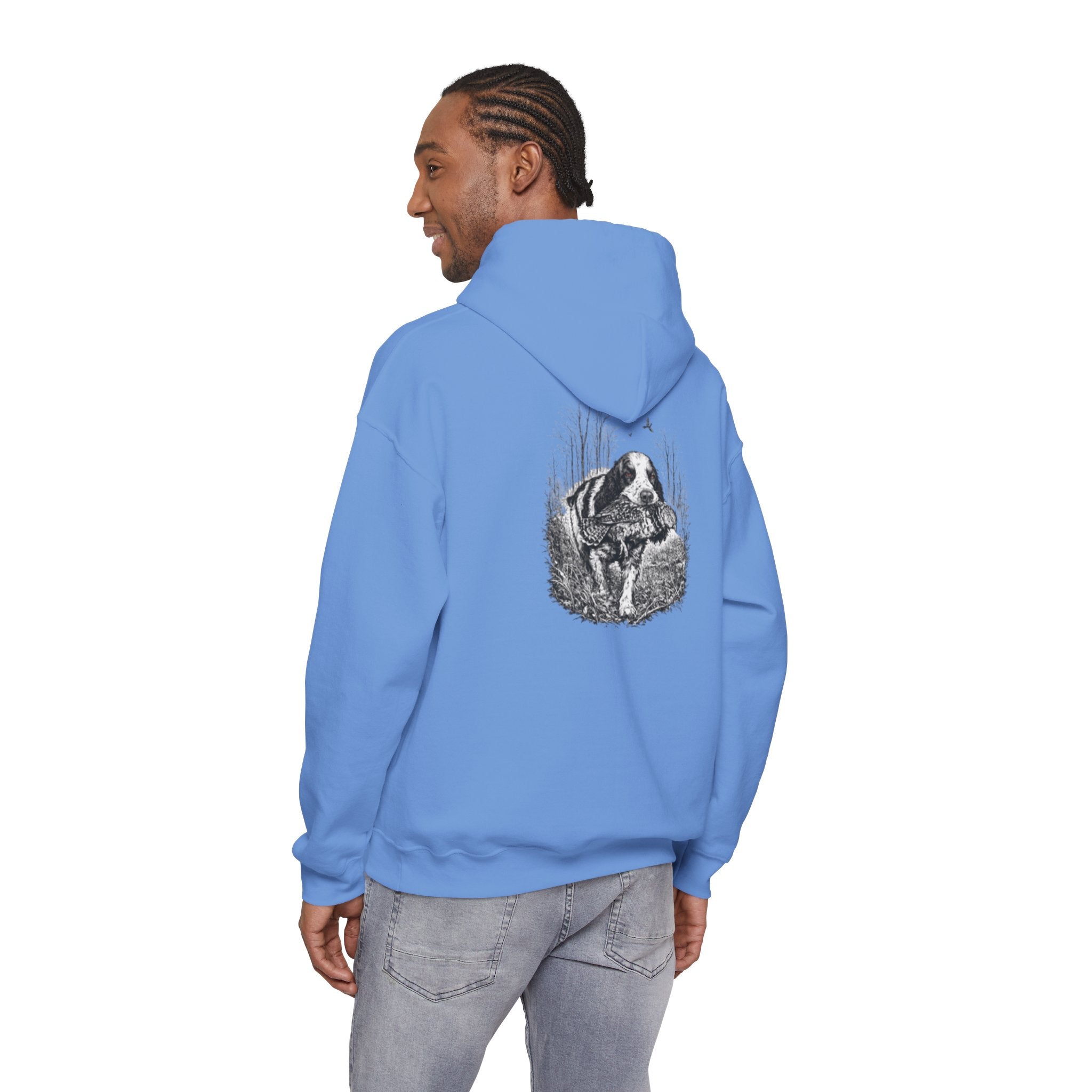 Ruff Shooters Tired Eyes Graphic Hooded Sweatshirt