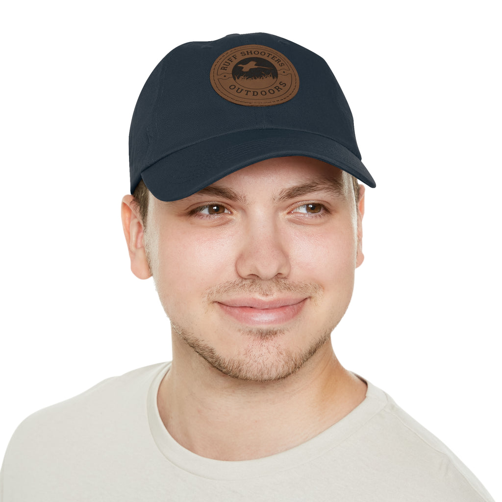 Leather Patch Dad Hat