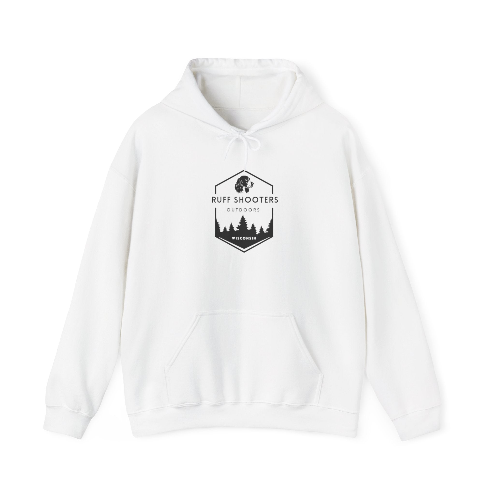 Ruff Shooters Tired Eyes Graphic Hooded Sweatshirt