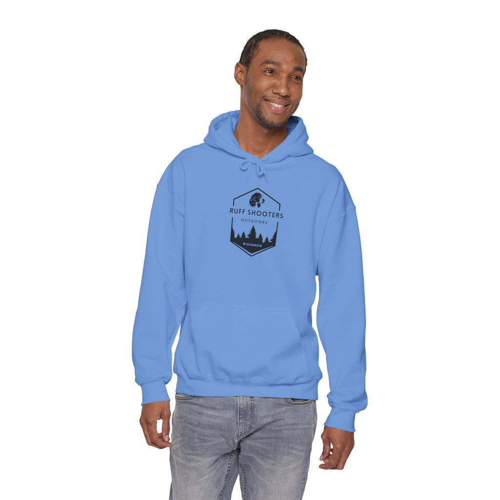 Ruff Shooters Tired Eyes Graphic Hooded Sweatshirt