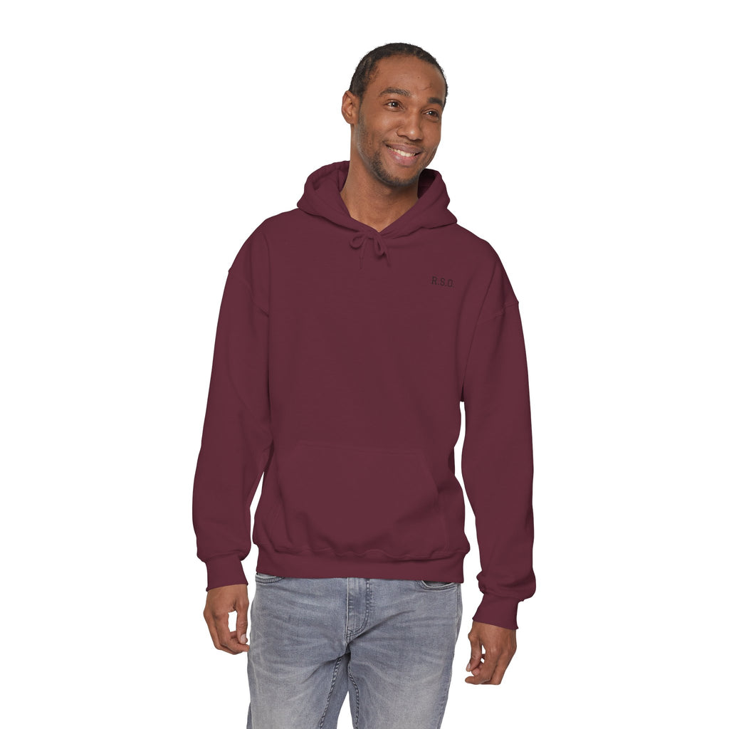 Ruff Shooters Tired Eyes Graphic Hooded Sweatshirt