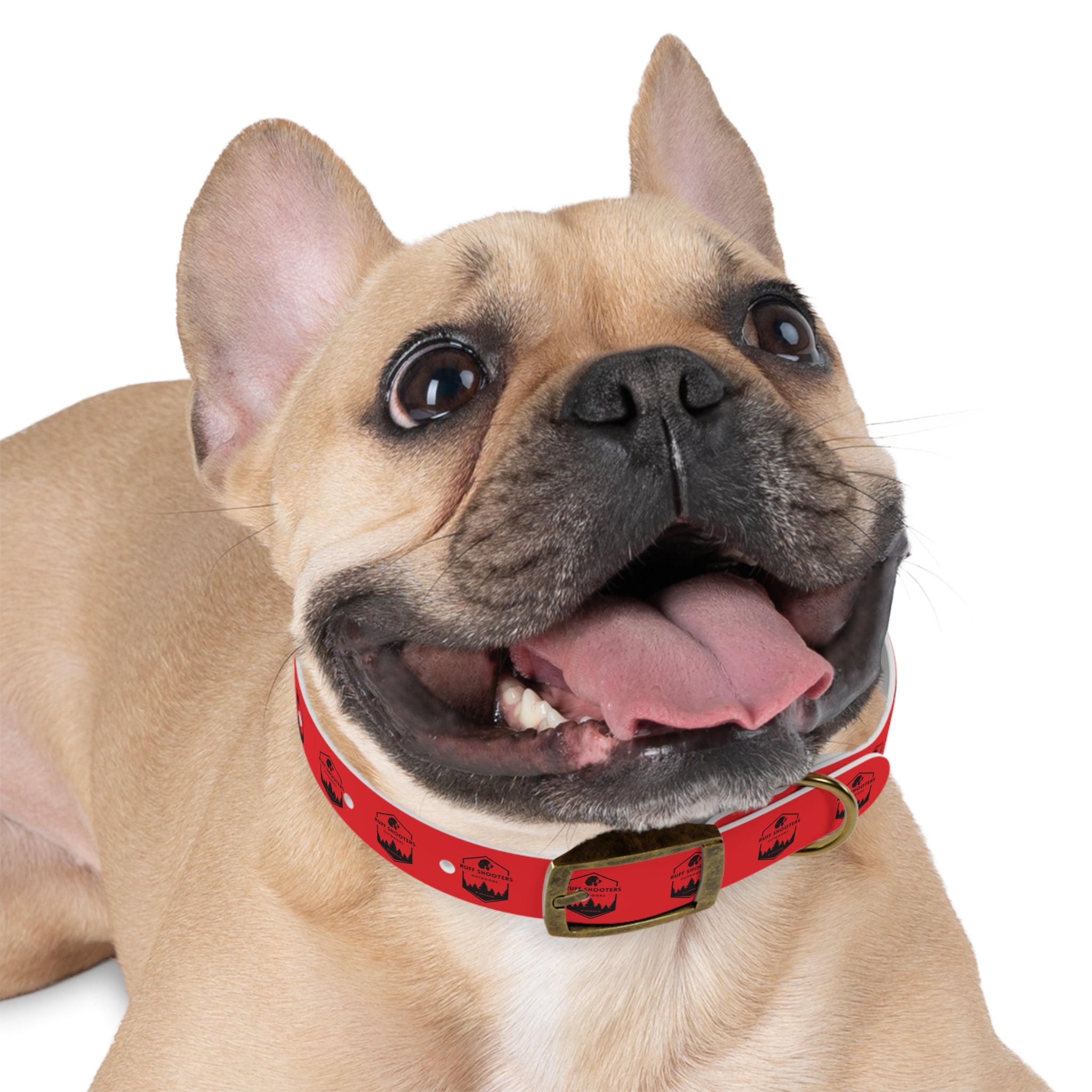 Ruff Shooters Logo Dog Collar — Red Outdoor Adventure Pet Collar