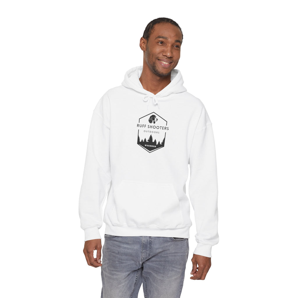 Ruff Shooters Tired Eyes Graphic Hooded Sweatshirt
