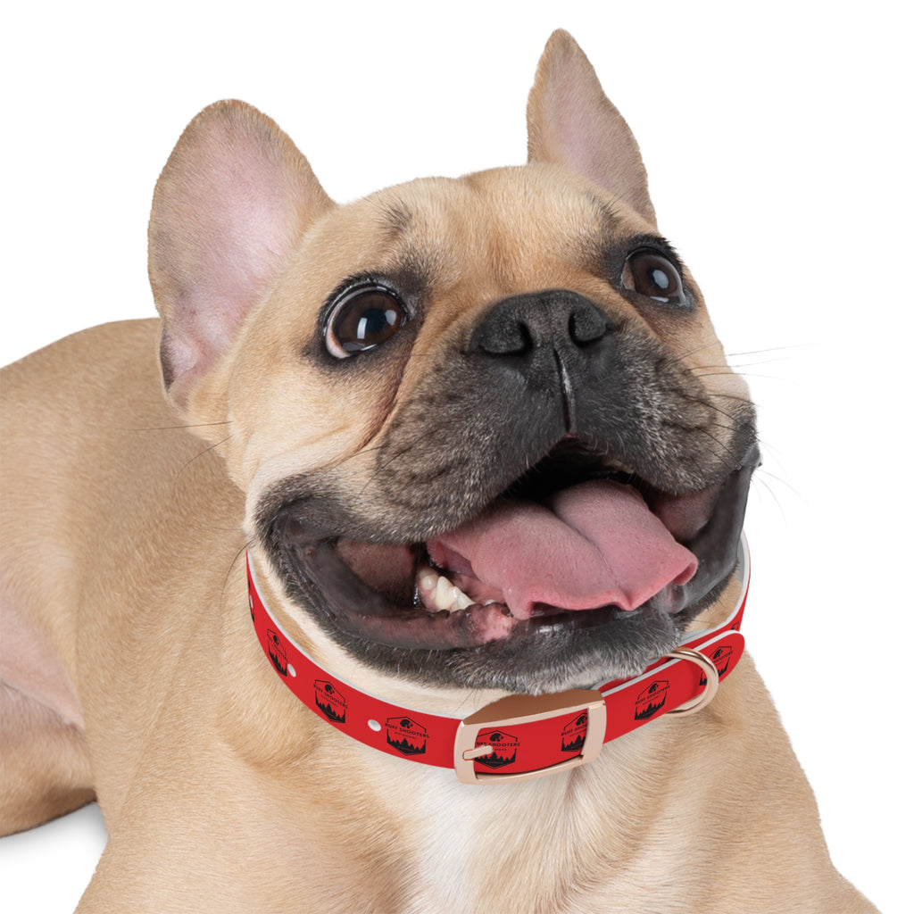 Ruff Shooters Logo Dog Collar — Red Outdoor Adventure Pet Collar