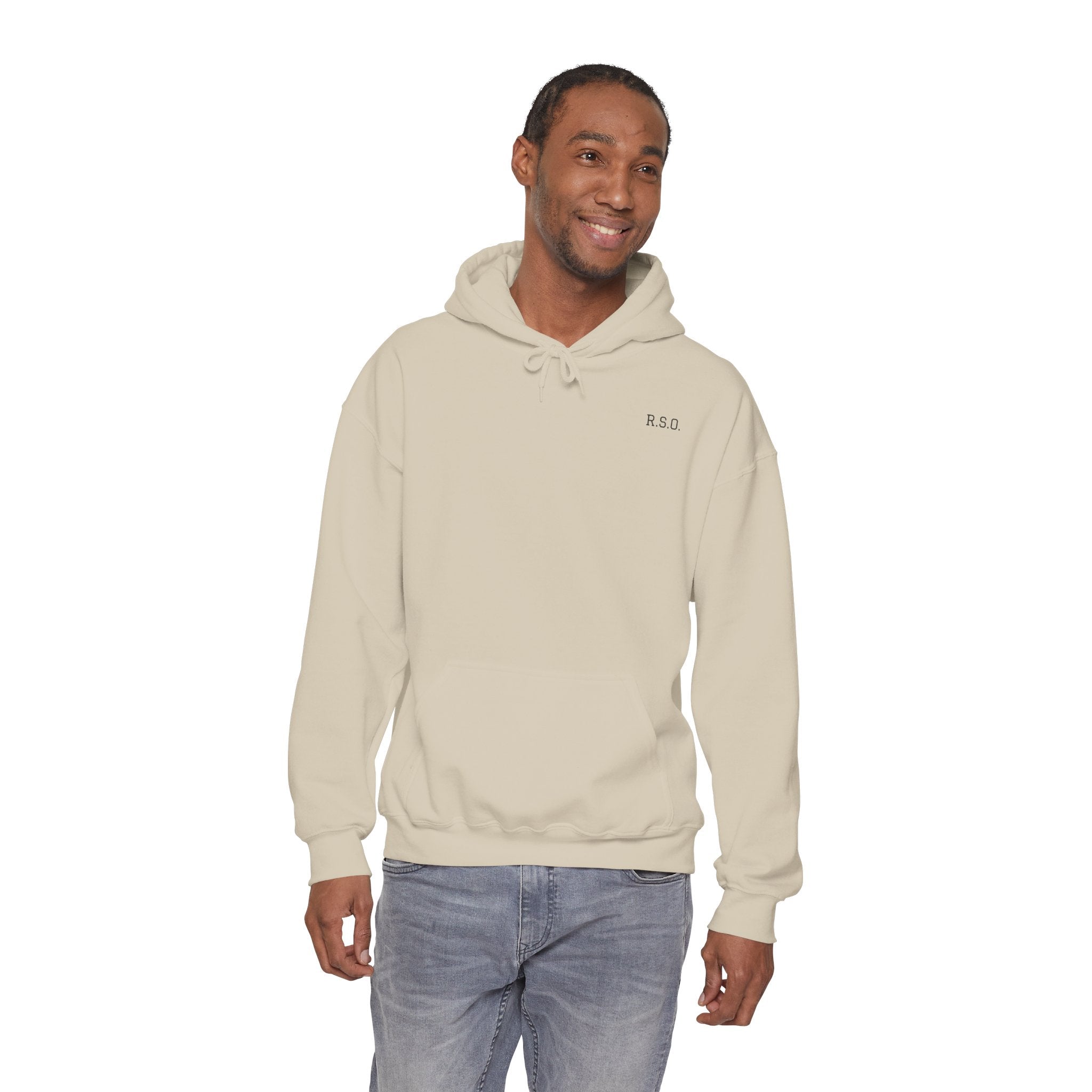 Ruff Shooters Tired Eyes Graphic Hooded Sweatshirt