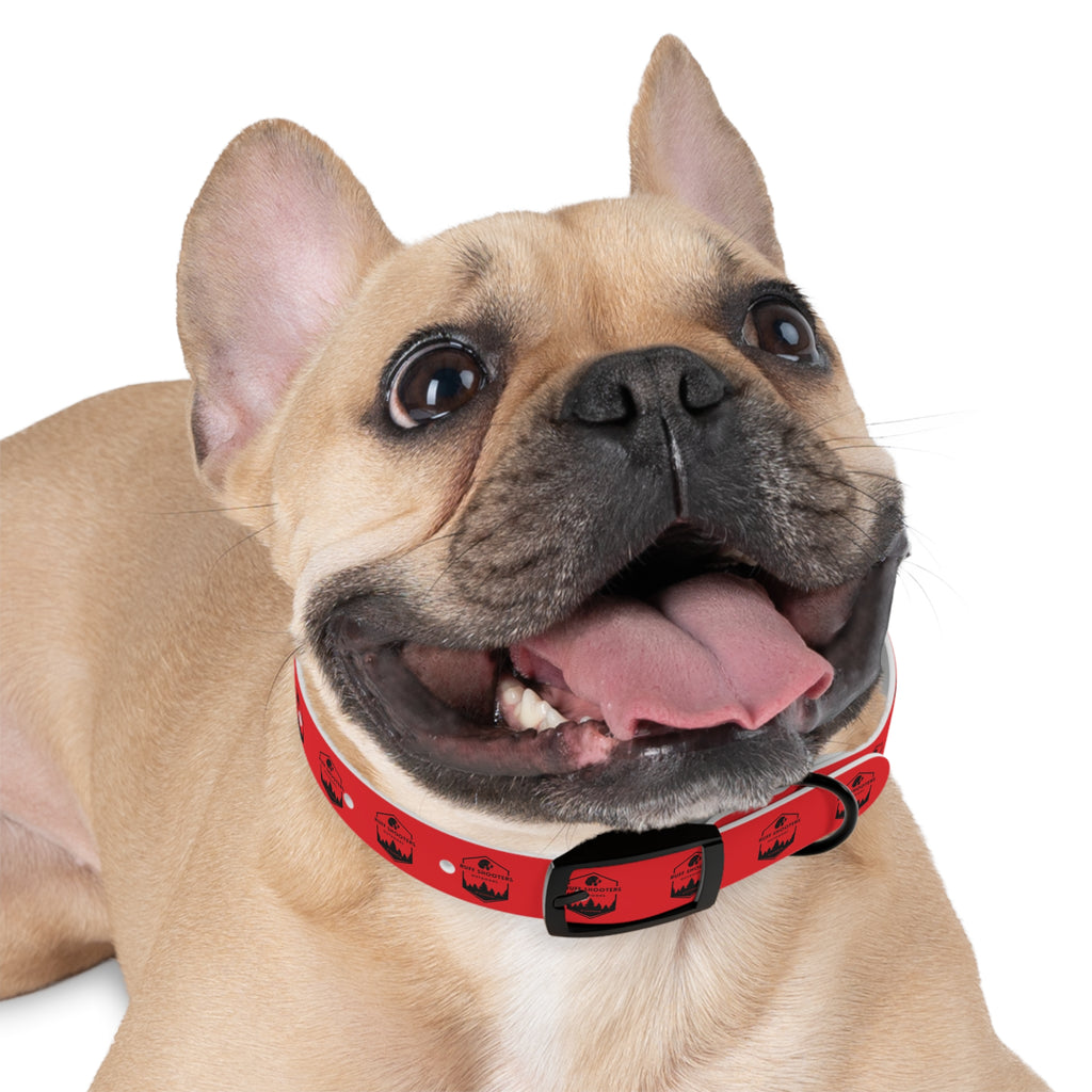 Ruff Shooters Logo Dog Collar — Red Outdoor Adventure Pet Collar