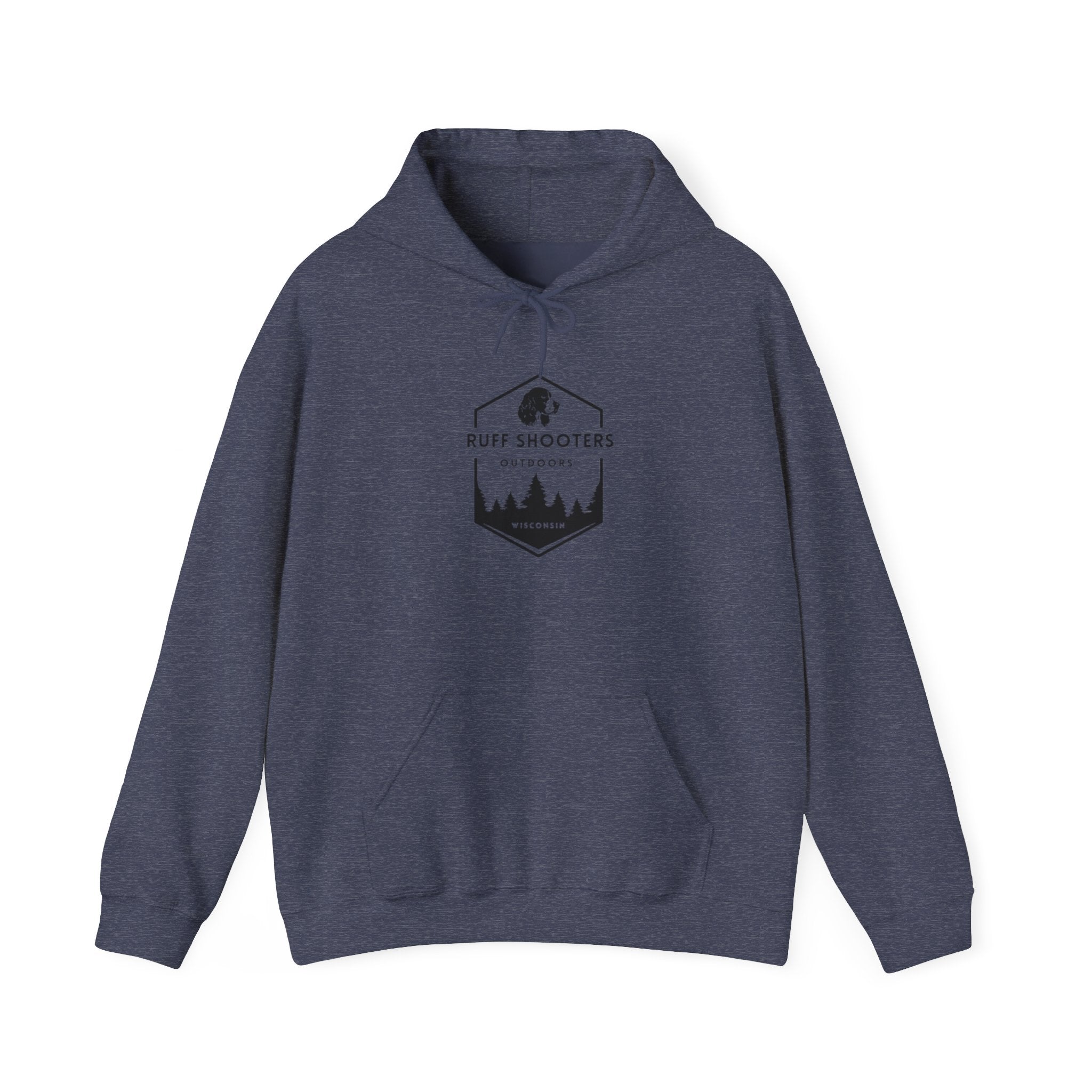 Ruff Shooters Tired Eyes Graphic Hooded Sweatshirt
