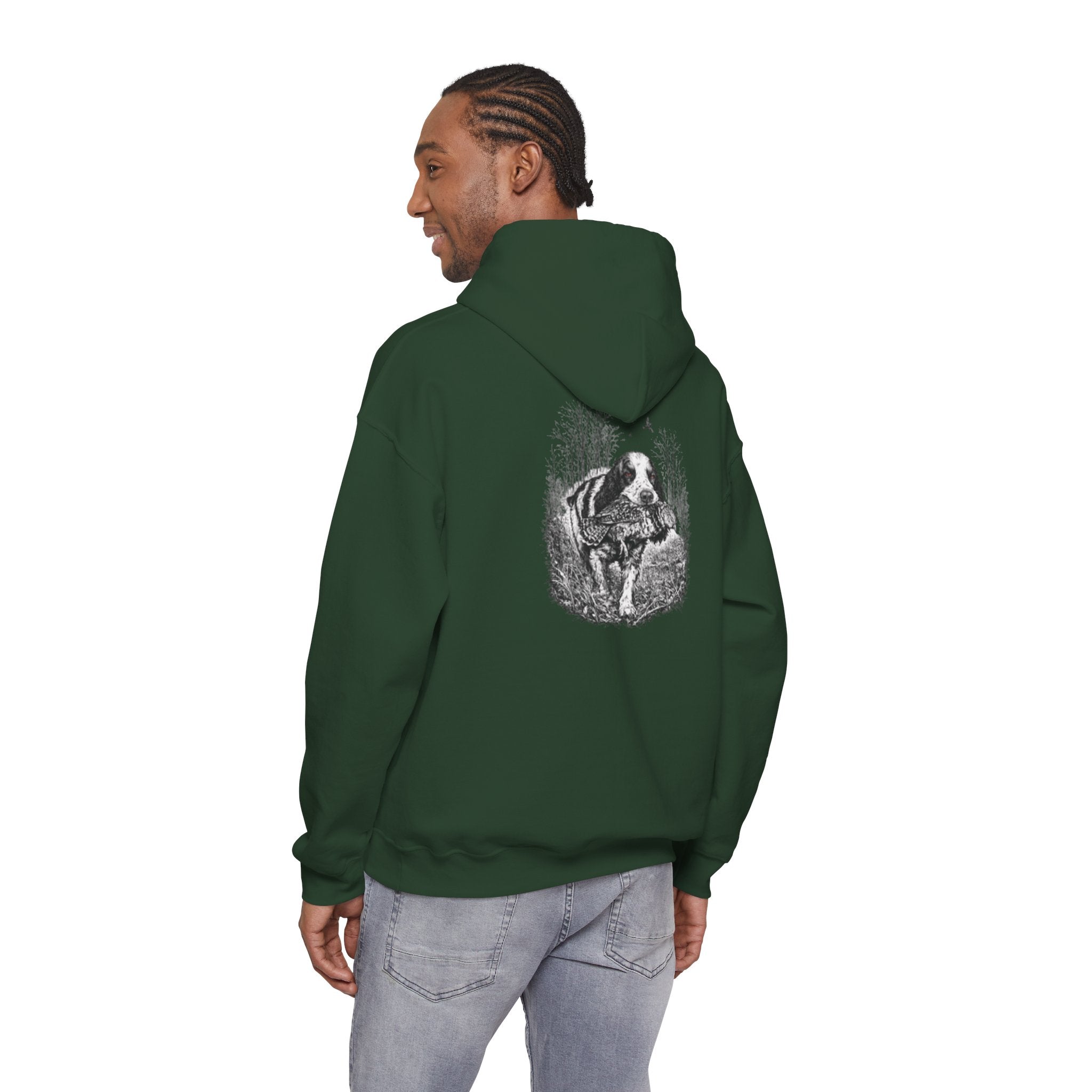 Ruff Shooters Tired Eyes Graphic Hooded Sweatshirt