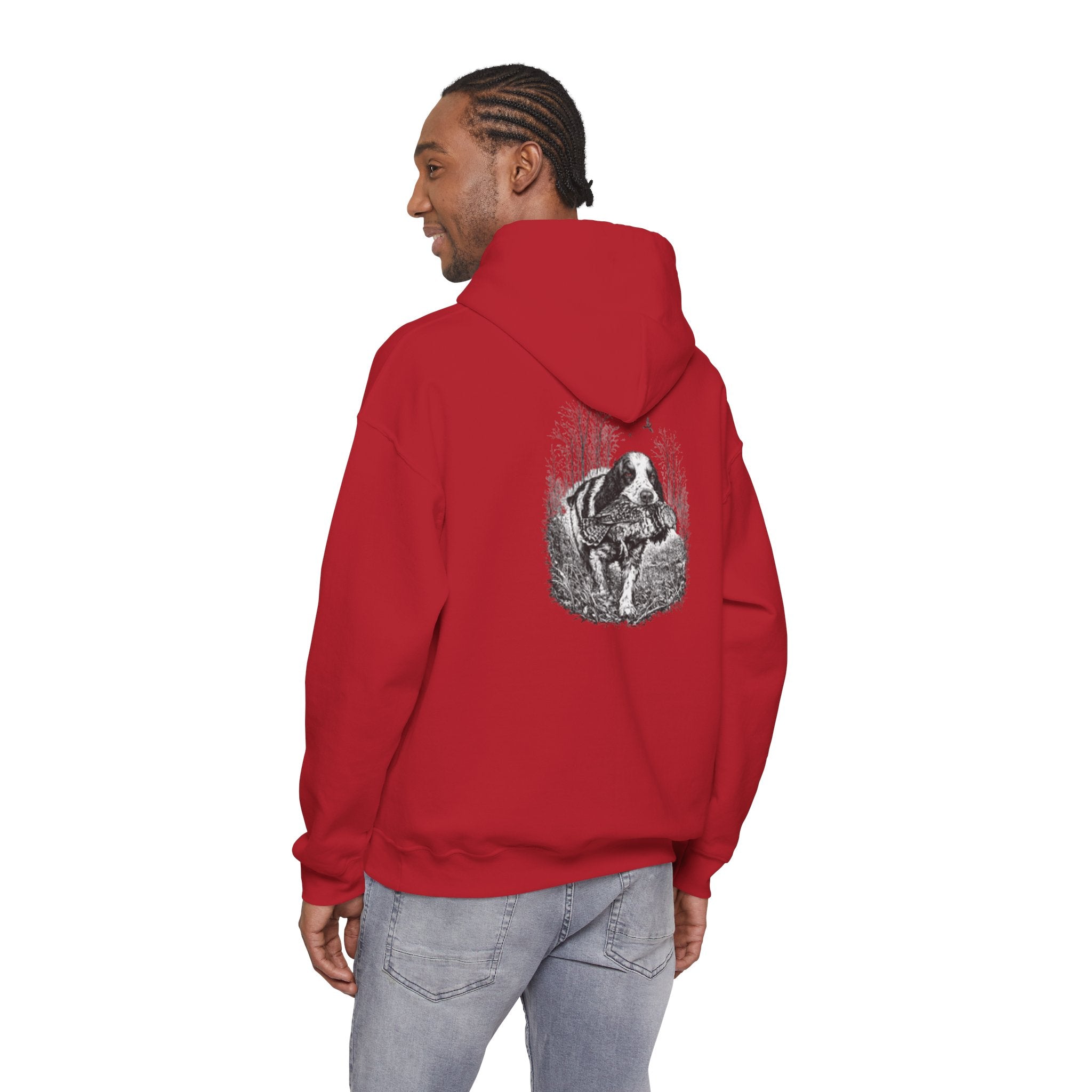 Ruff Shooters Tired Eyes Graphic Hooded Sweatshirt