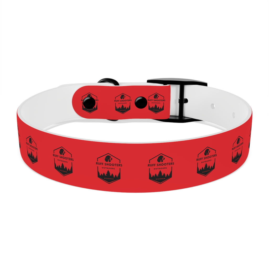 Ruff Shooters Logo Dog Collar — Red Outdoor Adventure Pet Collar
