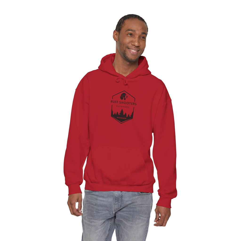 Ruff Shooters Tired Eyes Graphic Hooded Sweatshirt