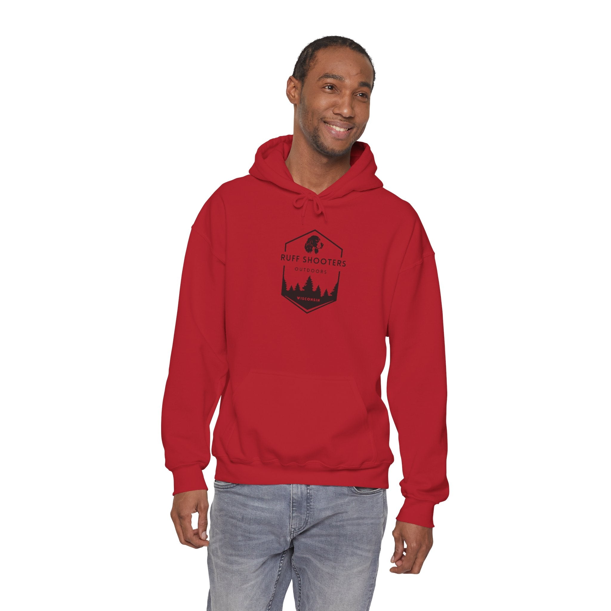 Ruff Shooters Tired Eyes Graphic Hooded Sweatshirt