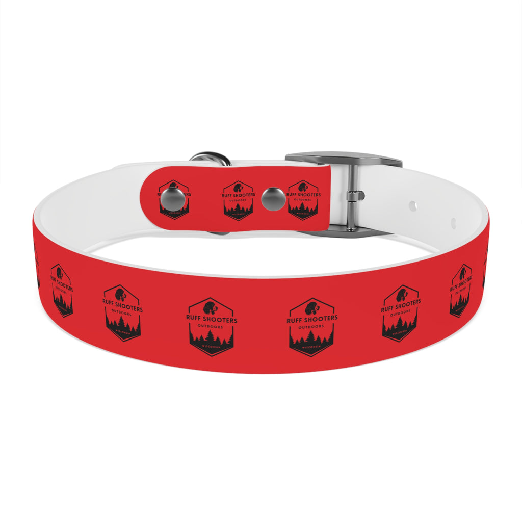 Ruff Shooters Logo Dog Collar — Red Outdoor Adventure Pet Collar