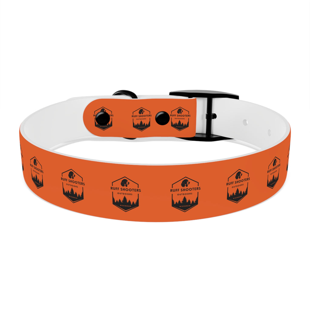 Ruff Shooters Logo Dog Collar — Orange Outdoor Adventure Pet Collar