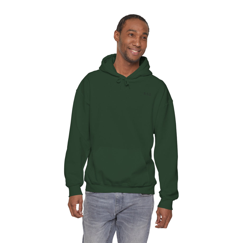 Ruff Shooters Tired Eyes Graphic Hooded Sweatshirt