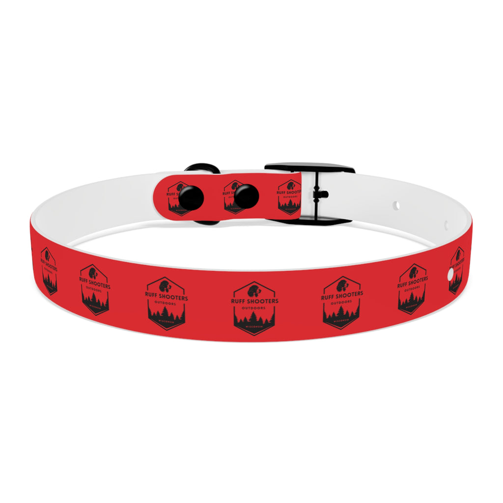 Ruff Shooters Logo Dog Collar — Red Outdoor Adventure Pet Collar