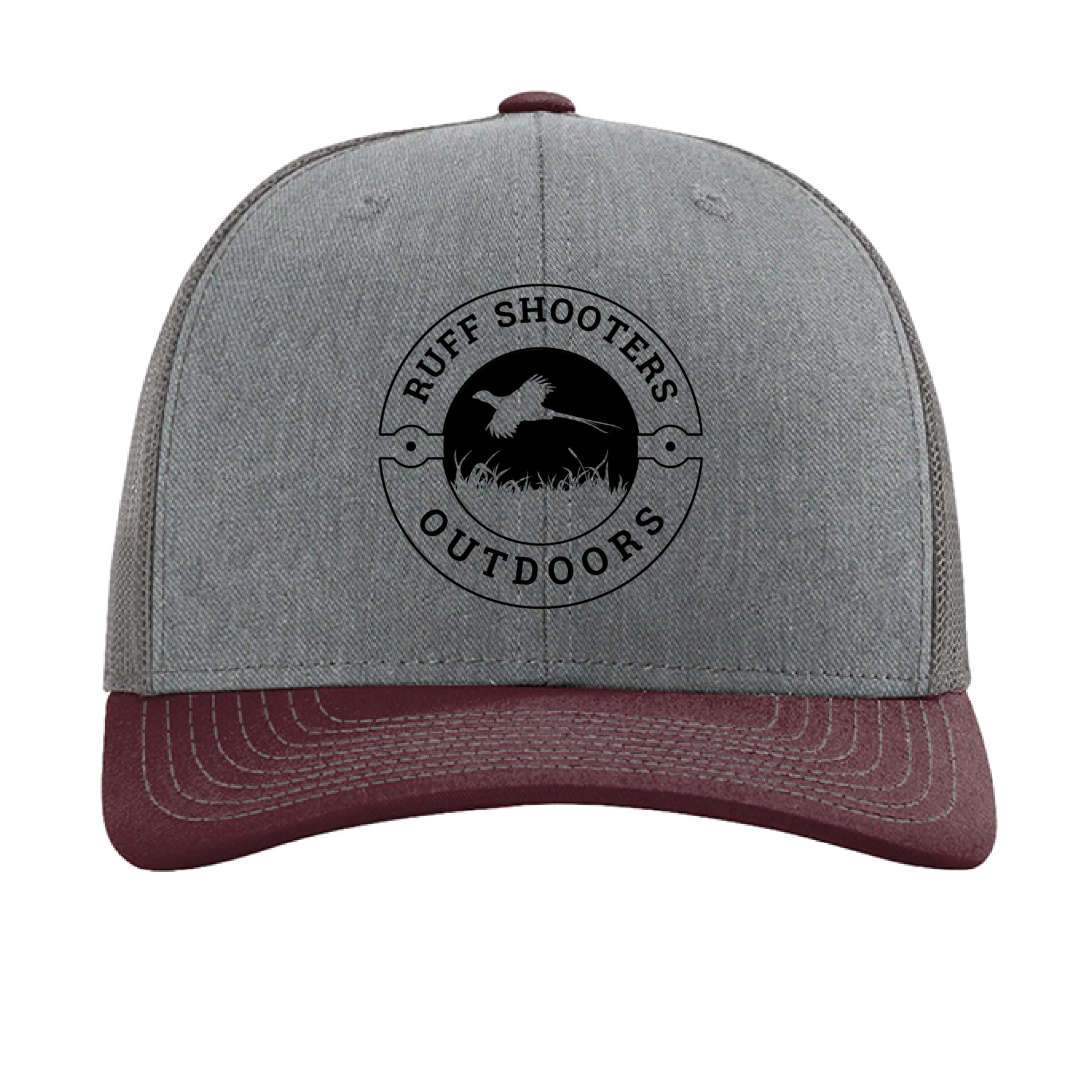 Heather Grey/ Charcoal/ Maroon - FRONT